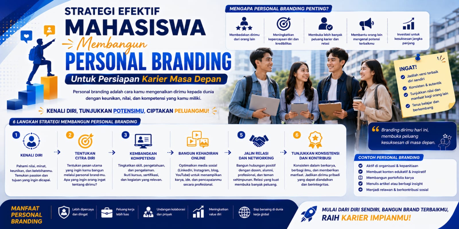 Strategi Efektif Mahasiswa Membangun Personal Branding Untuk Persiapan Karier Masa Depan