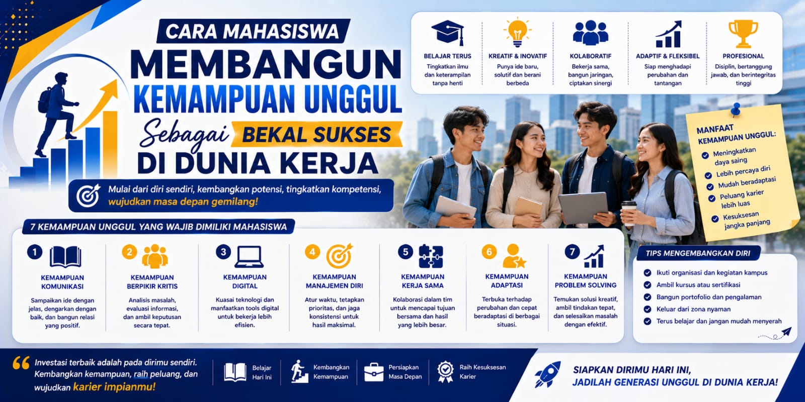 Cara Mahasiswa Membangun Kemampuan Unggul Sebagai Bekal Sukses Di Dunia Kerja