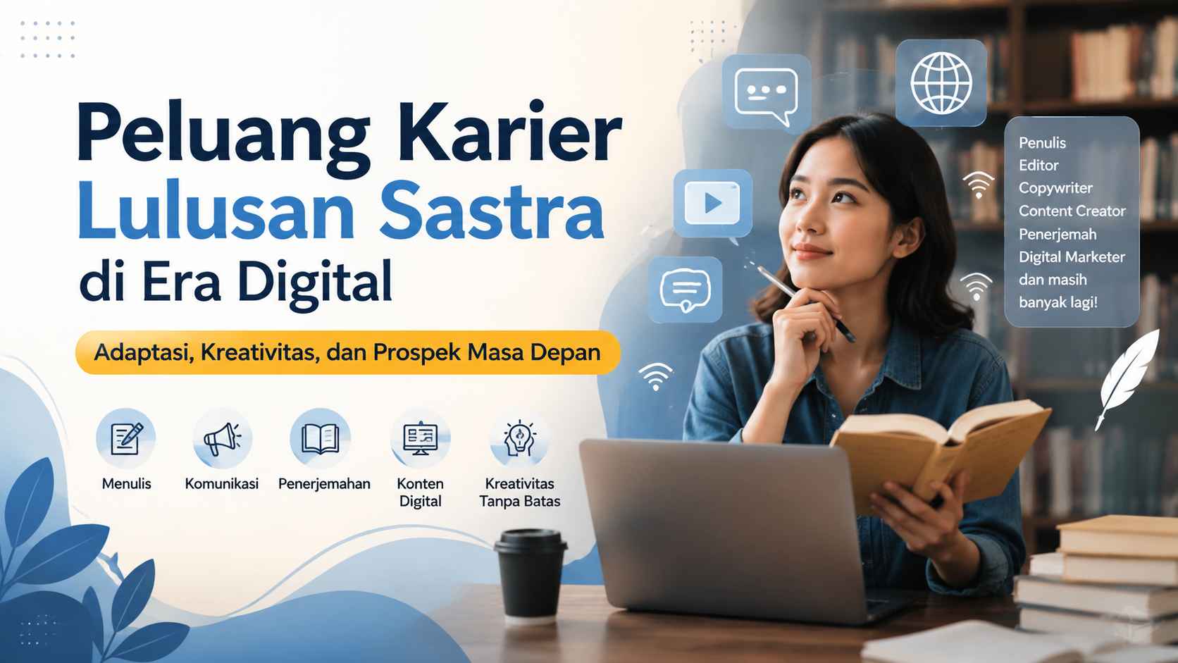 Peluang Karier Lulusan Sastra di Era Digital Adaptasi, Kreativitas, dan Prospek Masa Depan