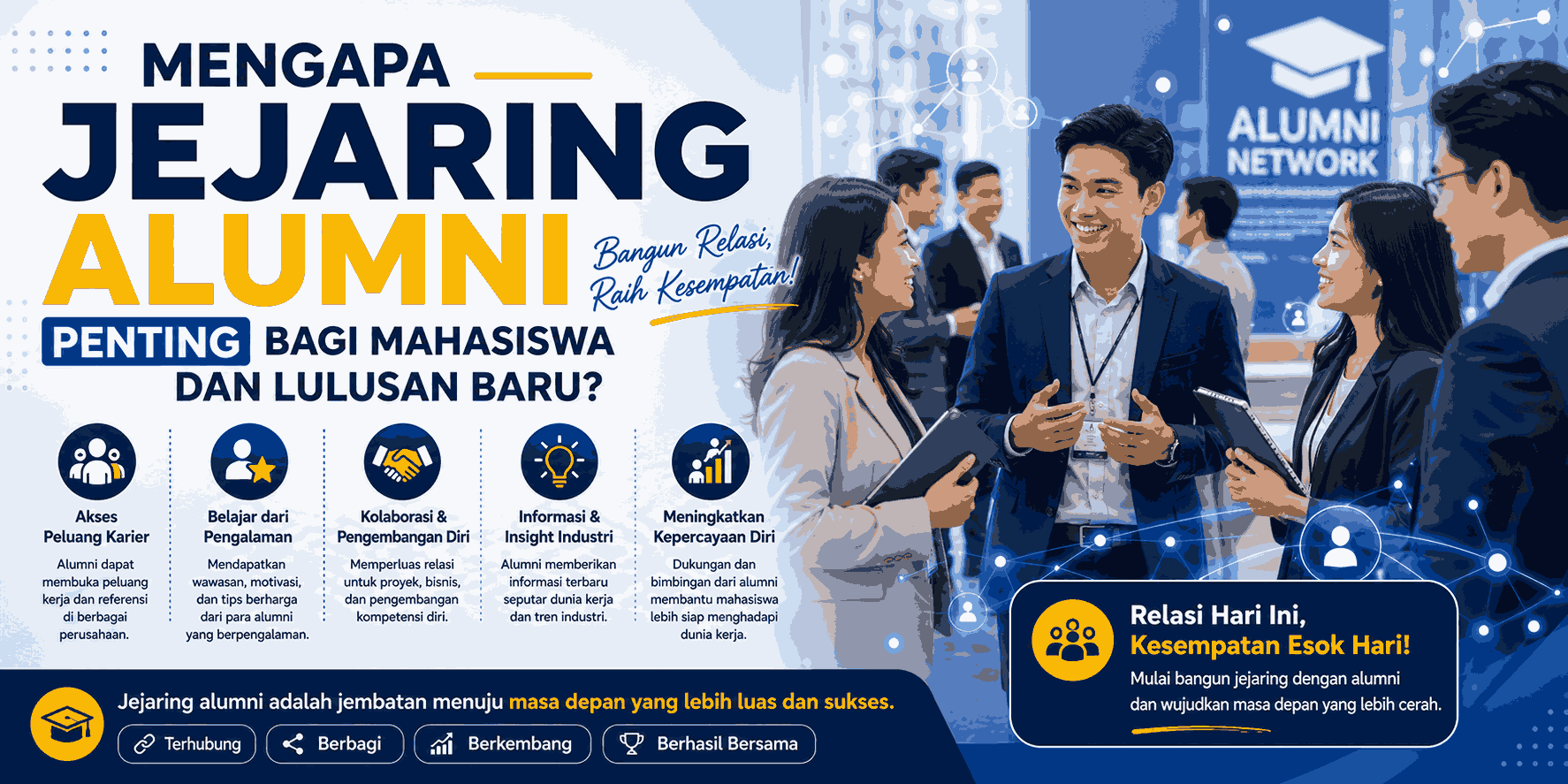 Mengapa Jejaring Alumni Penting bagi Mahasiswa dan Lulusan Baru?