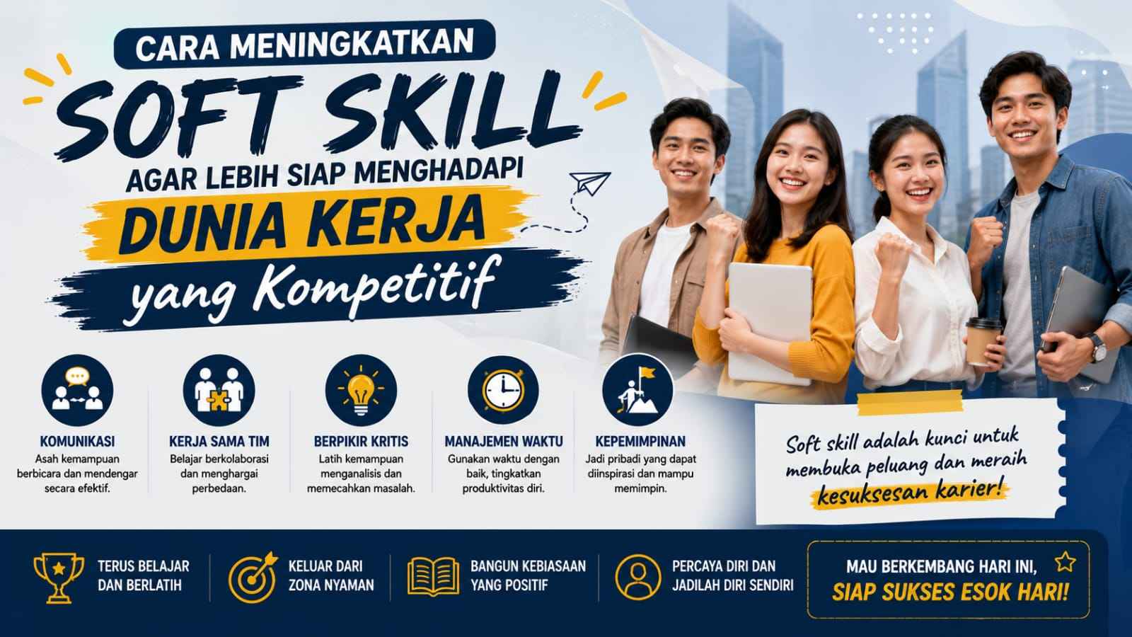 Cara Meningkatkan Soft Skill agar Lebih Siap Menghadapi Dunia Kerja yang Kompetitif