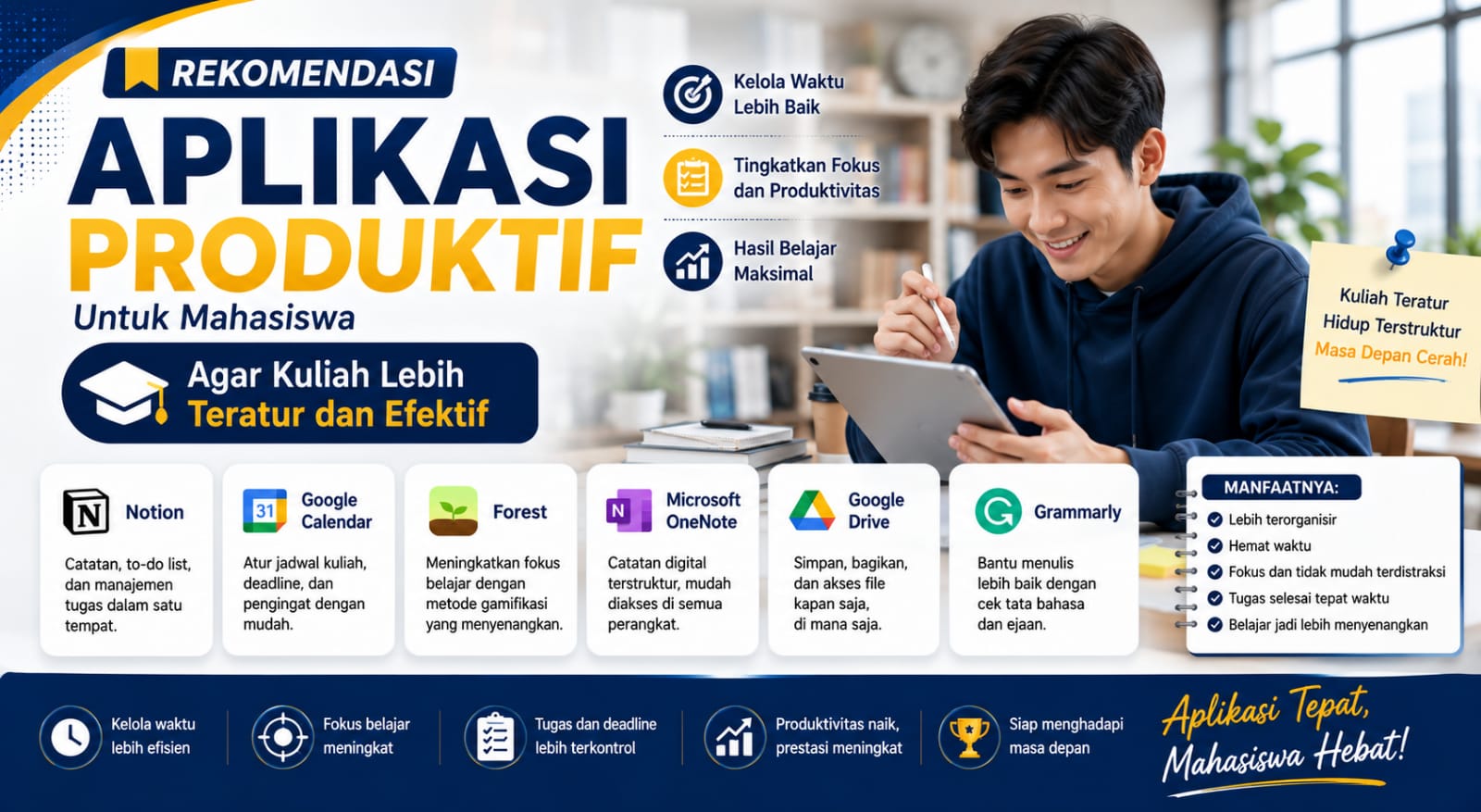 Rekomendasi Aplikasi Produktif Untuk Mahasiswa Agar Kuliah Lebih Teratur Dan Efektif