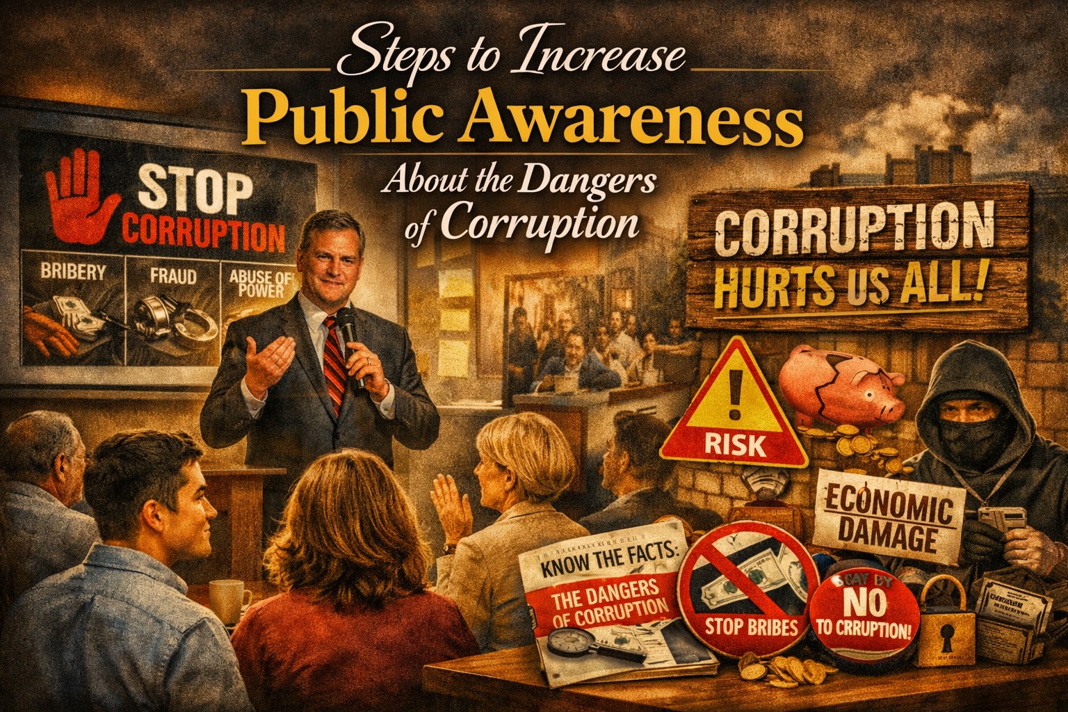 Steps to Increase Public Awareness About the Dangers of Corruption