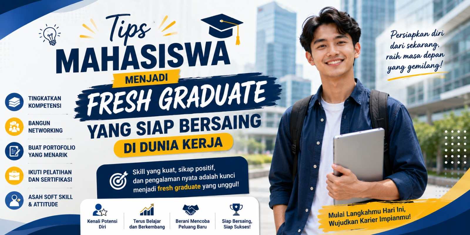 Tips Mahasiswa Menjadi Fresh Graduate yang Siap Bersaing di Dunia Kerja