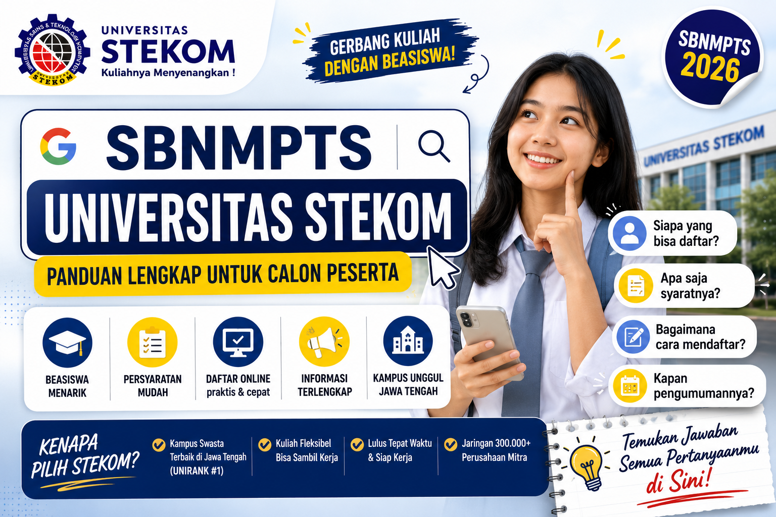 SBNMPTS Universitas STEKOM Panduan Lengkap untuk Calon Peserta