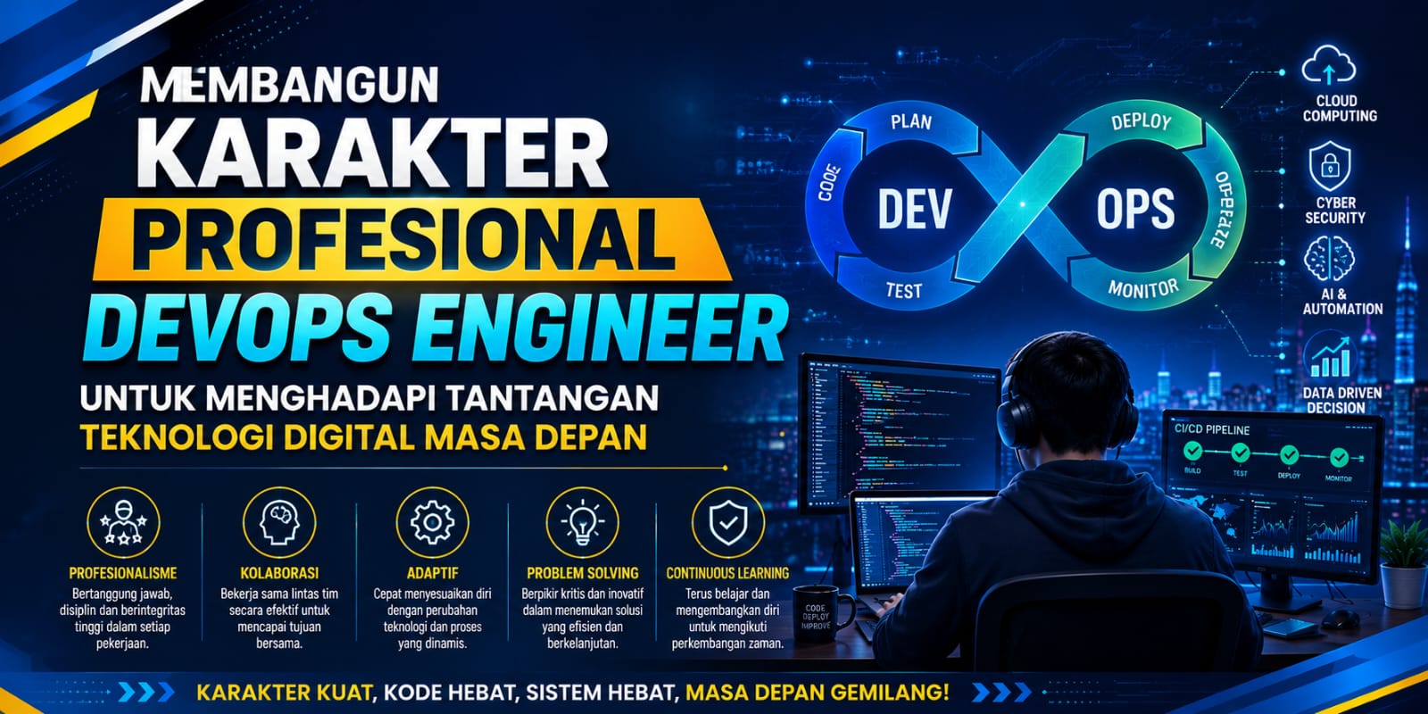 Membangun Karakter Profesional DevOps Engineer Untuk Menghadapi Tantangan Teknologi Digital Masa Depan