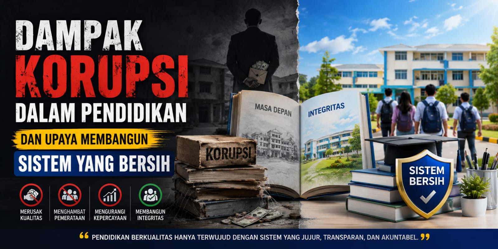 Dampak Korupsi dalam Pendidikan dan Upaya Membangun Sistem yang Bersih