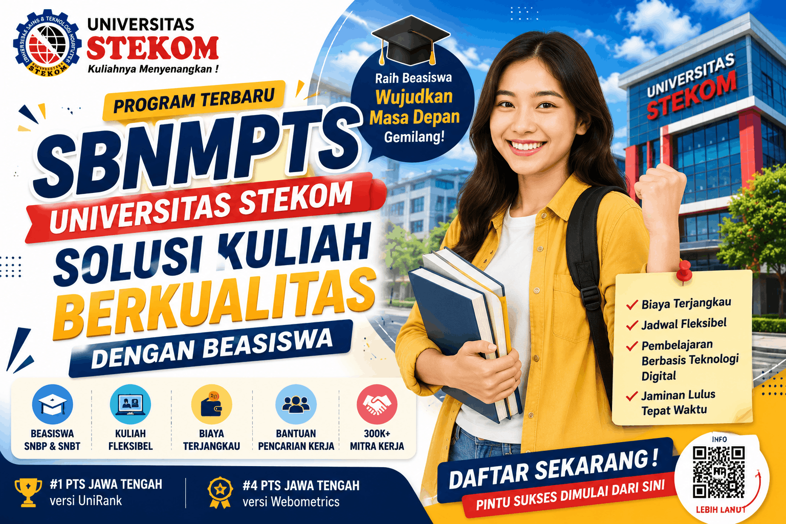 SBNMPTS Universitas STEKOM Solusi Kuliah Berkualitas dengan Beasiswa