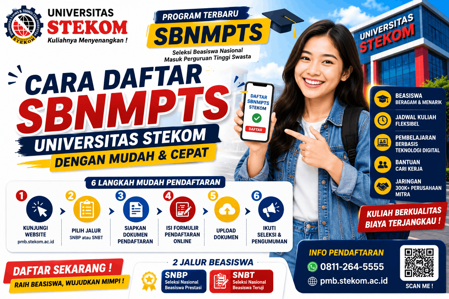 Cara Daftar SBNMPTS Universitas STEKOM dengan Mudah dan Cepat