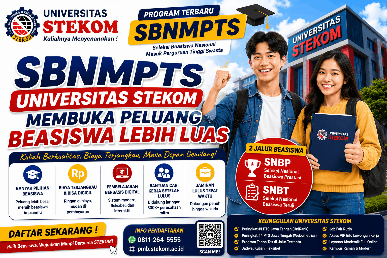 SBNMPTS Universitas STEKOM Membuka Peluang Beasiswa Lebih Luas