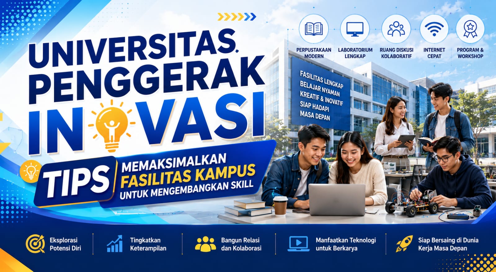 Universitas Penggerak Inovasi Tips Memaksimalkan Fasilitas Kampus untuk Mengembangkan Skill