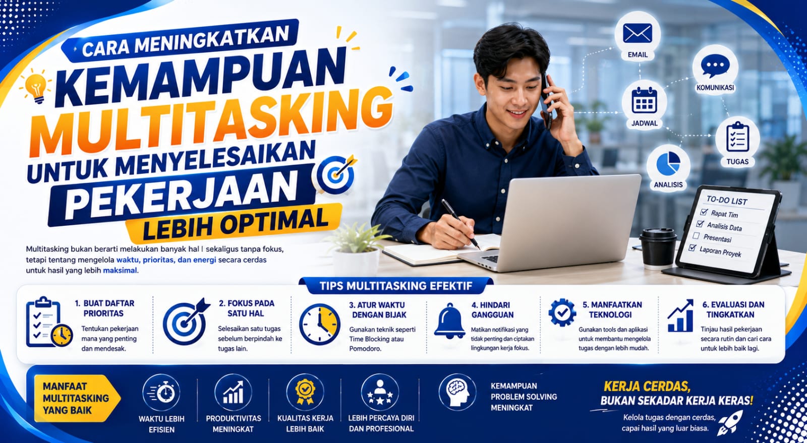 Cara Meningkatkan Kemampuan Multitasking untuk Menyelesaikan Pekerjaan Lebih Optimal