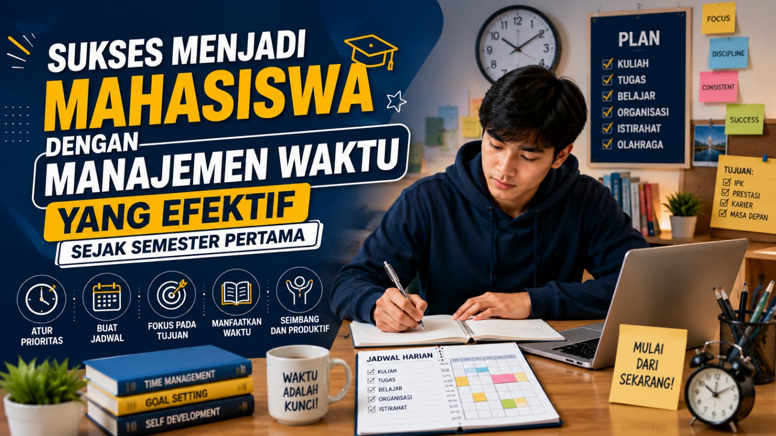 Sukses Menjadi Mahasiswa Dengan Manajemen Waktu Yang Efektif Sejak Semester Pertama
