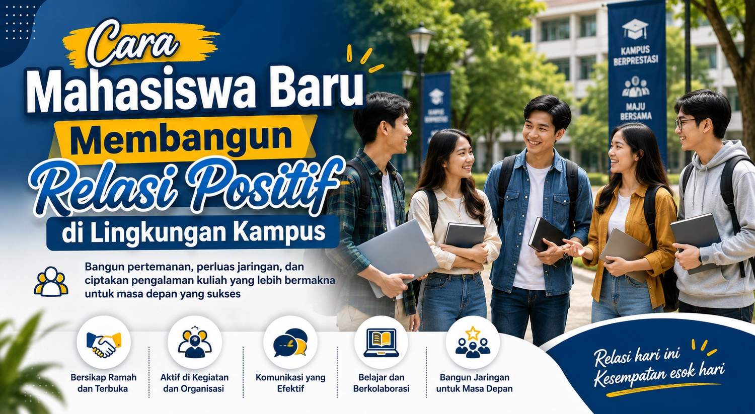 Cara Mahasiswa Baru Membangun Relasi Positif di Lingkungan Kampus