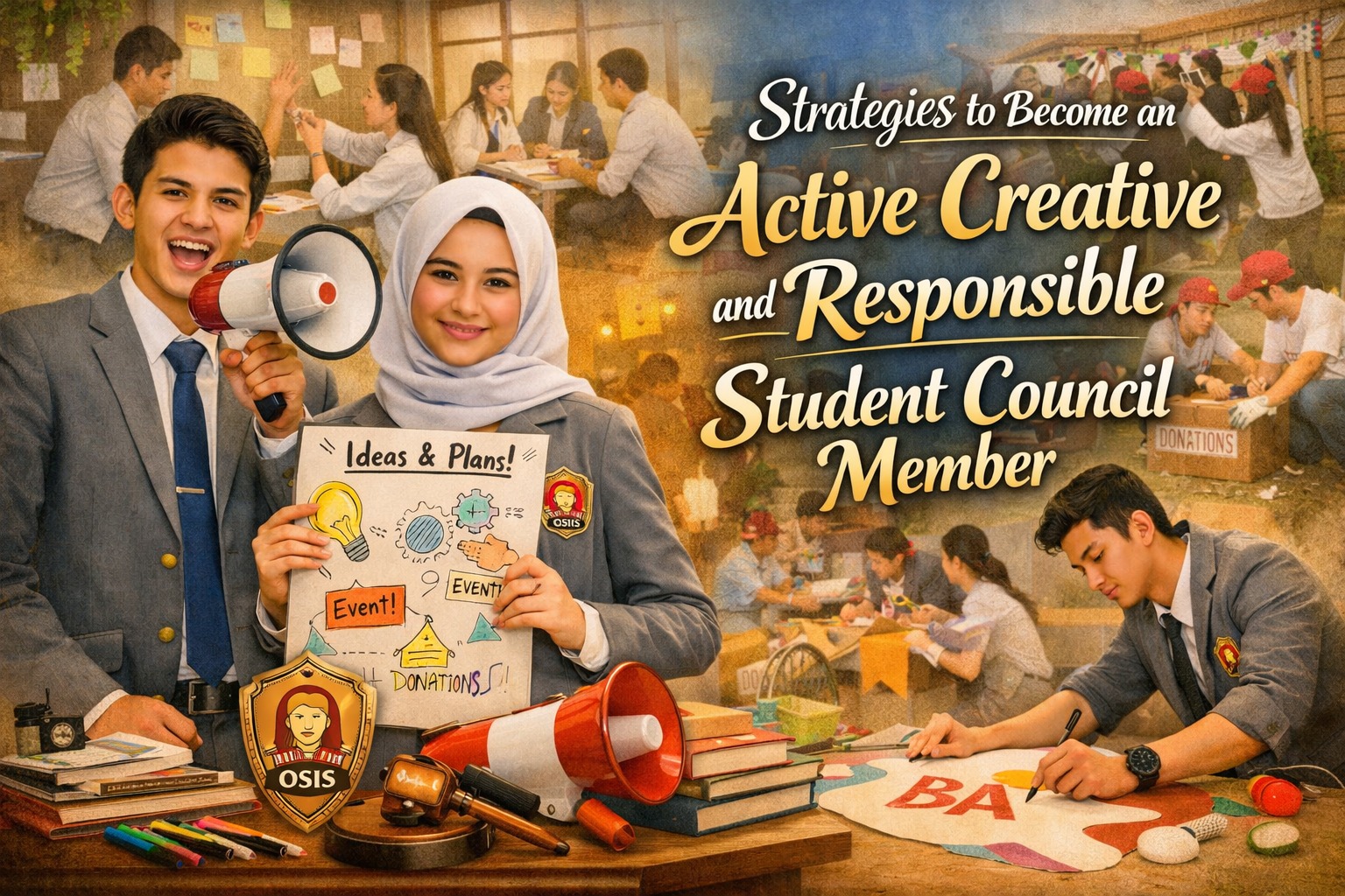 Strategies to Become an Active Creative and Responsible Student Council Member