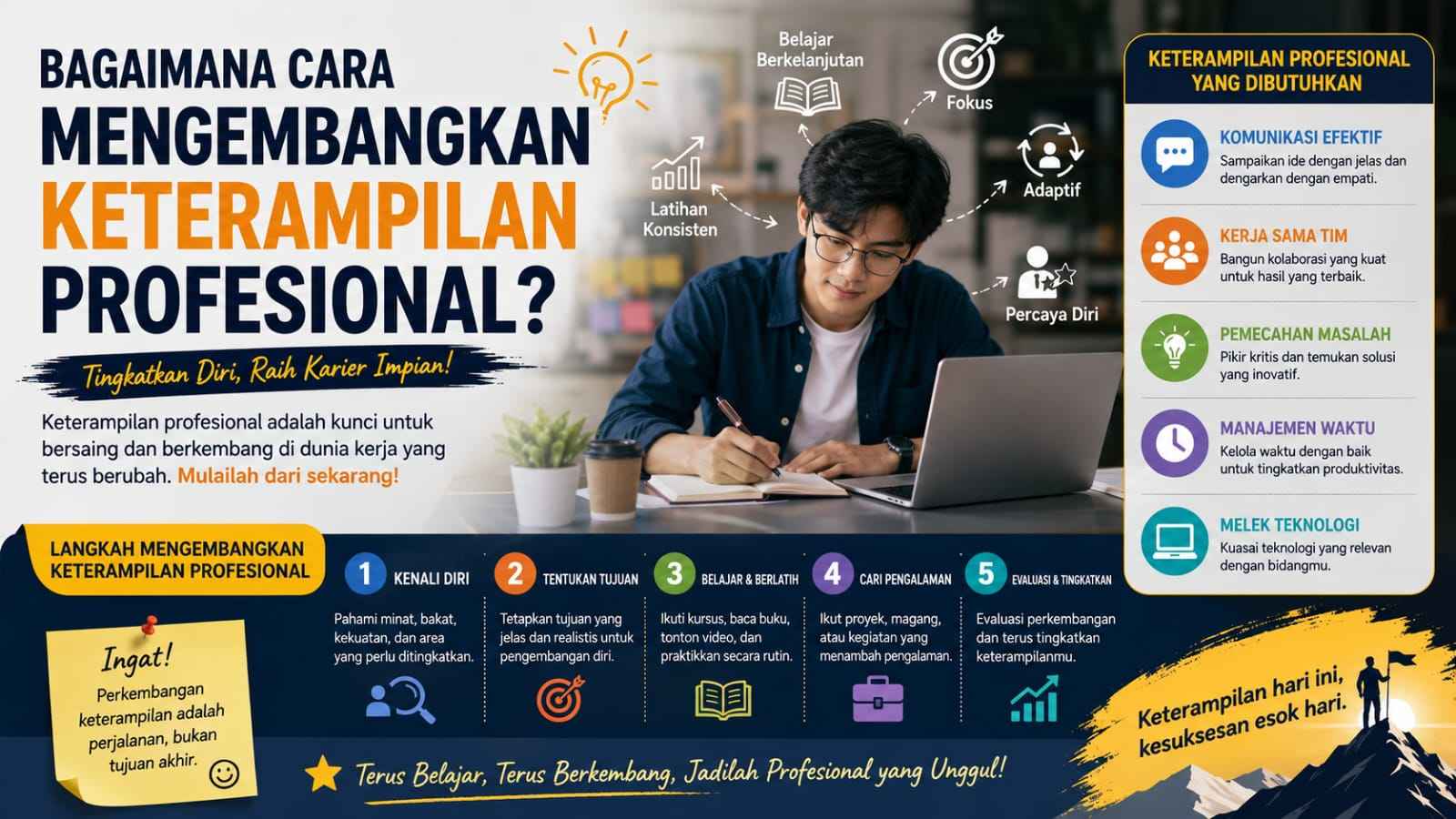 Bagaimana Cara Mengembangkan Keterampilan Profesional?