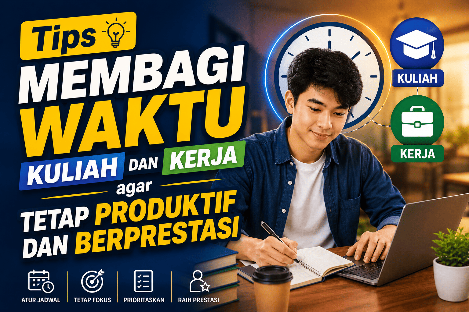 Tips Membagi Waktu Kuliah dan Kerja agar Tetap Produktif dan Berprestasi