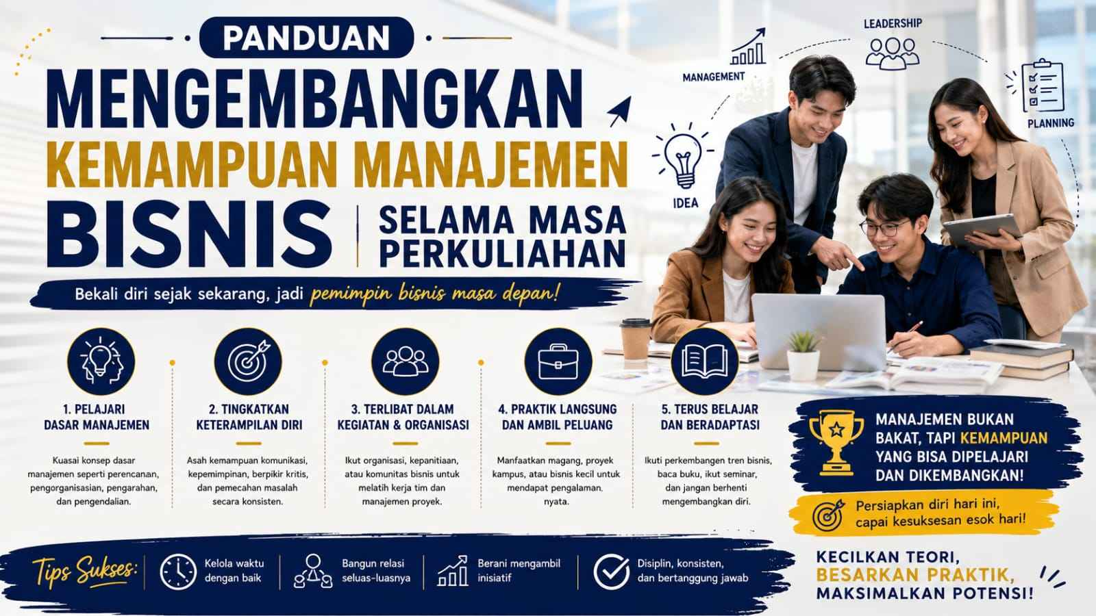 Panduan Mengembangkan Kemampuan Manajemen Bisnis Selama Masa Perkuliahan