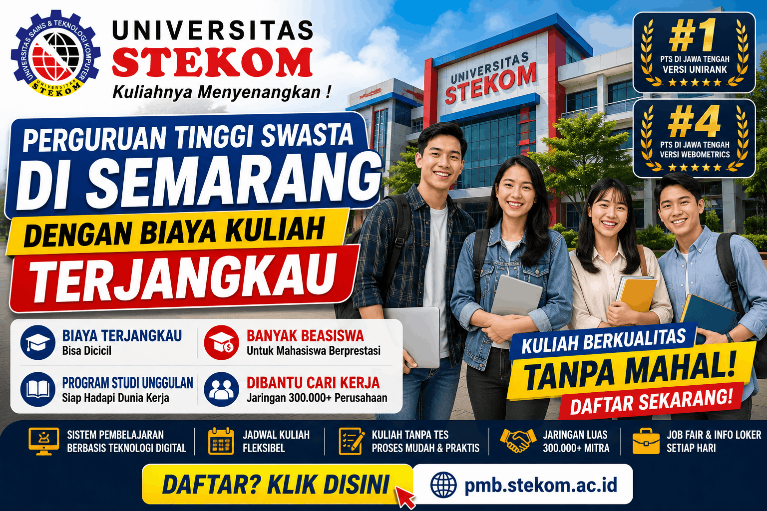 Perguruan Tinggi Swasta di Semarang dengan Biaya Kuliah Terjangkau