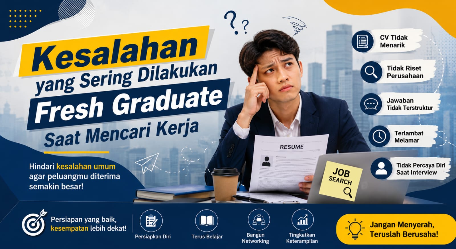 Kesalahan yang Sering Dilakukan Fresh Graduate Saat Mencari Kerja