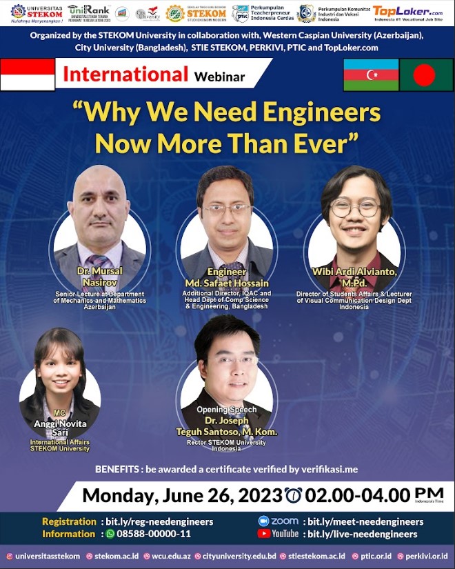 INTERNATIONAL WEBINAR Why We Need Engineers Now More Than Ever
