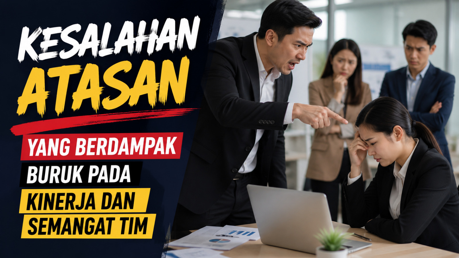 Kesalahan Atasan yang Berdampak Buruk pada Kinerja dan Semangat Tim