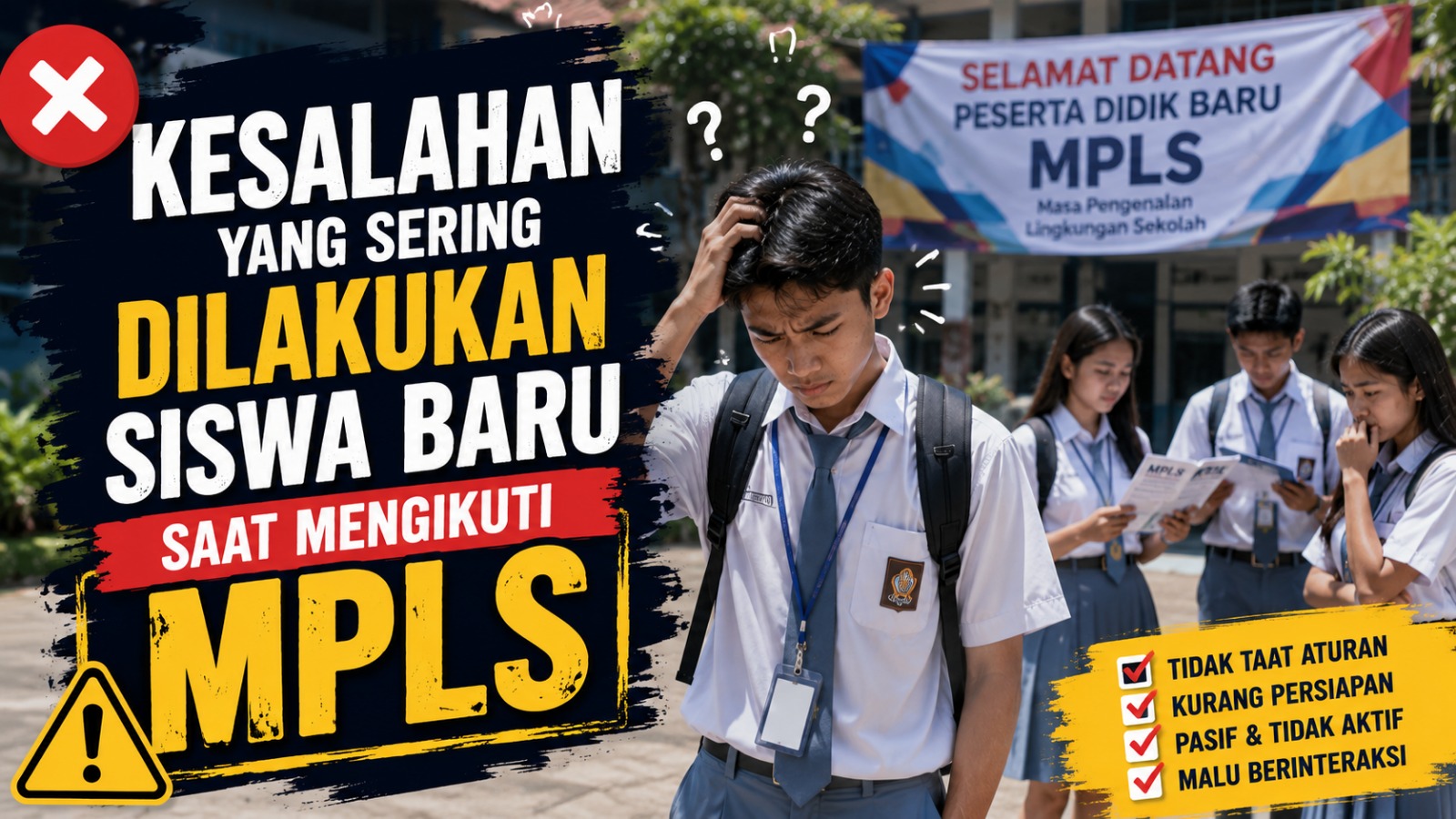 Kesalahan Yang Sering Dilakukan Siswa Baru Saat Mengikuti MPLS