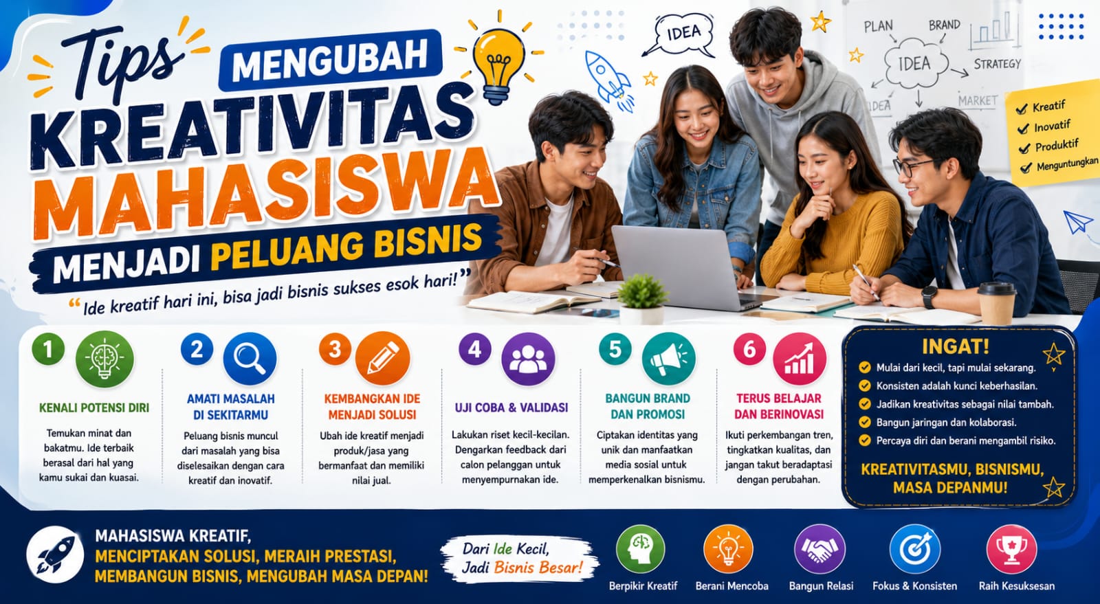 Tips Mengubah Kreativitas Mahasiswa Menjadi Peluang Bisnis