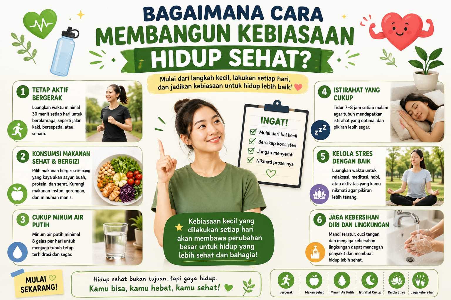 Bagaimana Cara Membangun Kebiasaan Hidup Sehat?