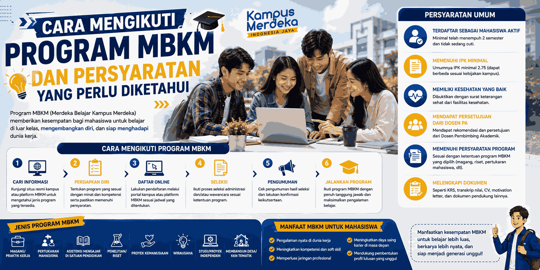 Cara Mengikuti Program MBKM dan Persyaratan yang Perlu Diketahui