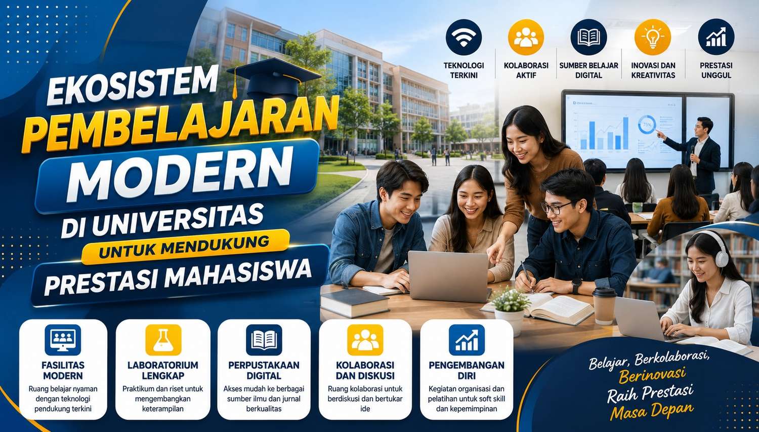 Ekosistem Pembelajaran Modern di Universitas untuk Mendukung Prestasi Mahasiswa