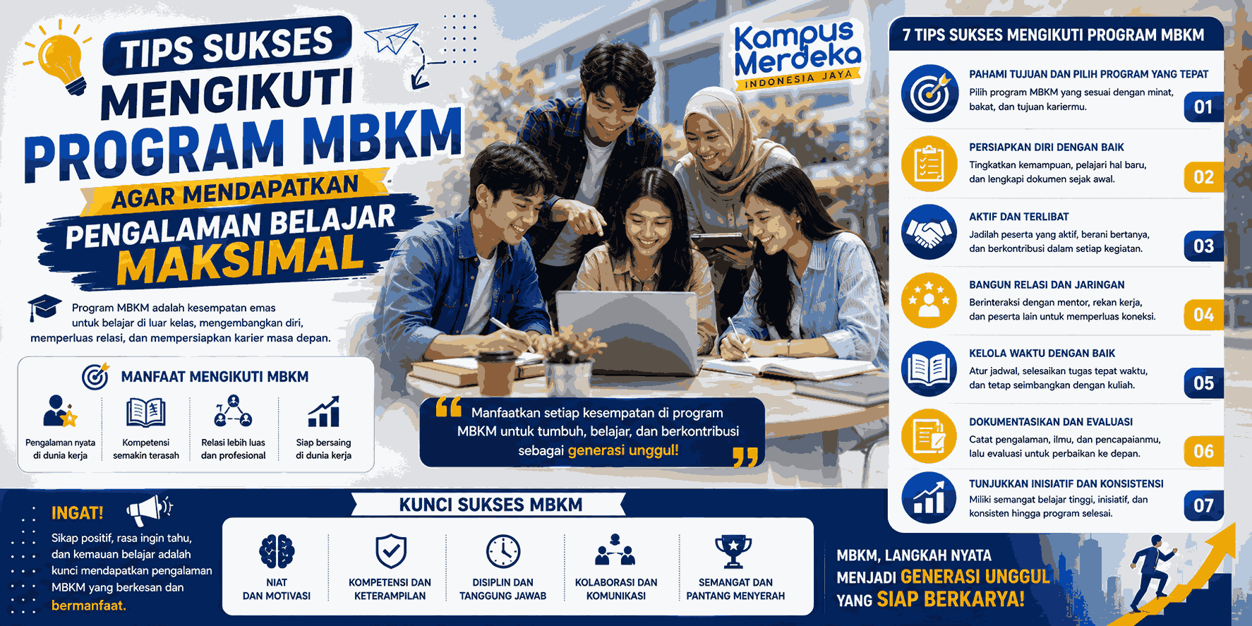Tips Sukses Mengikuti Program MBKM agar Mendapatkan Pengalaman Belajar Maksimal