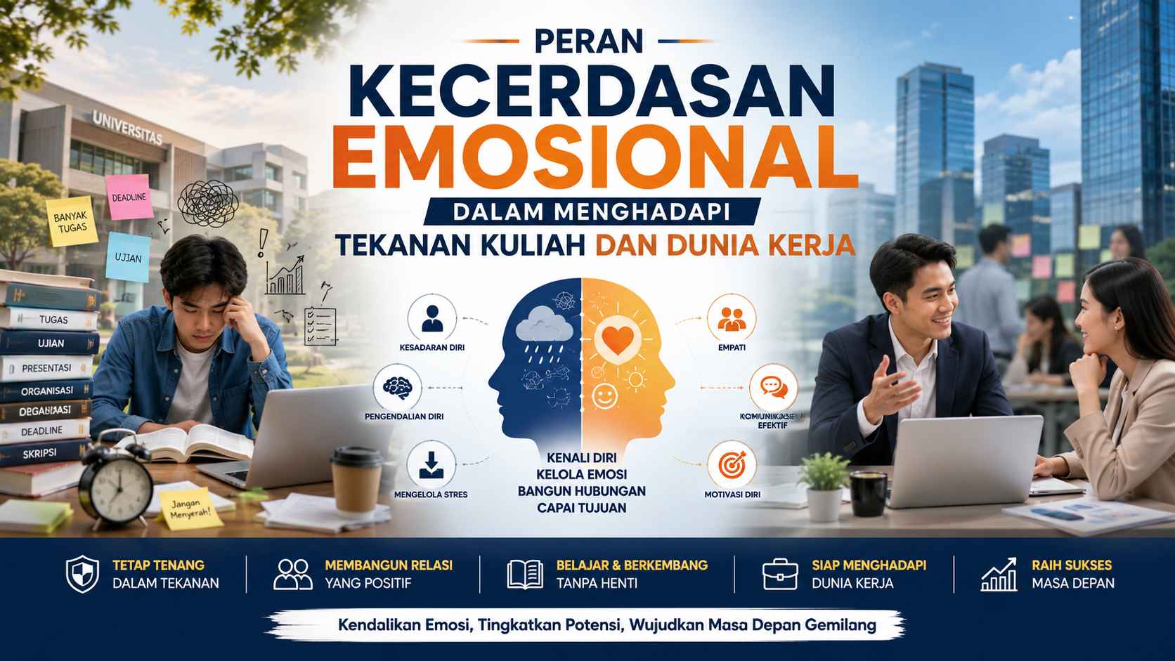 Peran Kecerdasan Emosional dalam Menghadapi Tekanan Kuliah dan Dunia Kerja