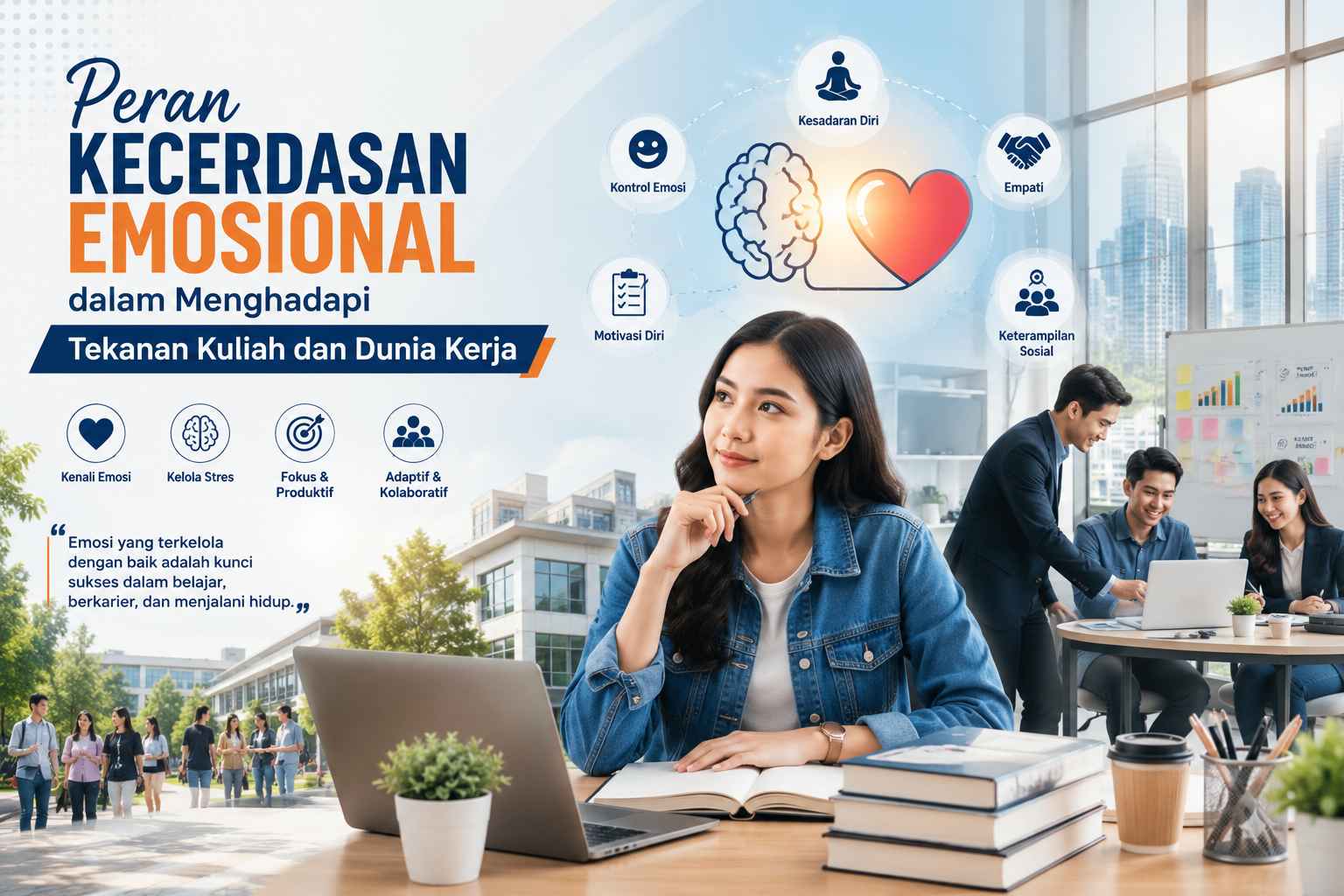  Kecerdasan Emosional dalam Menghadapi Tekanan Kuliah dan Dunia Kerja