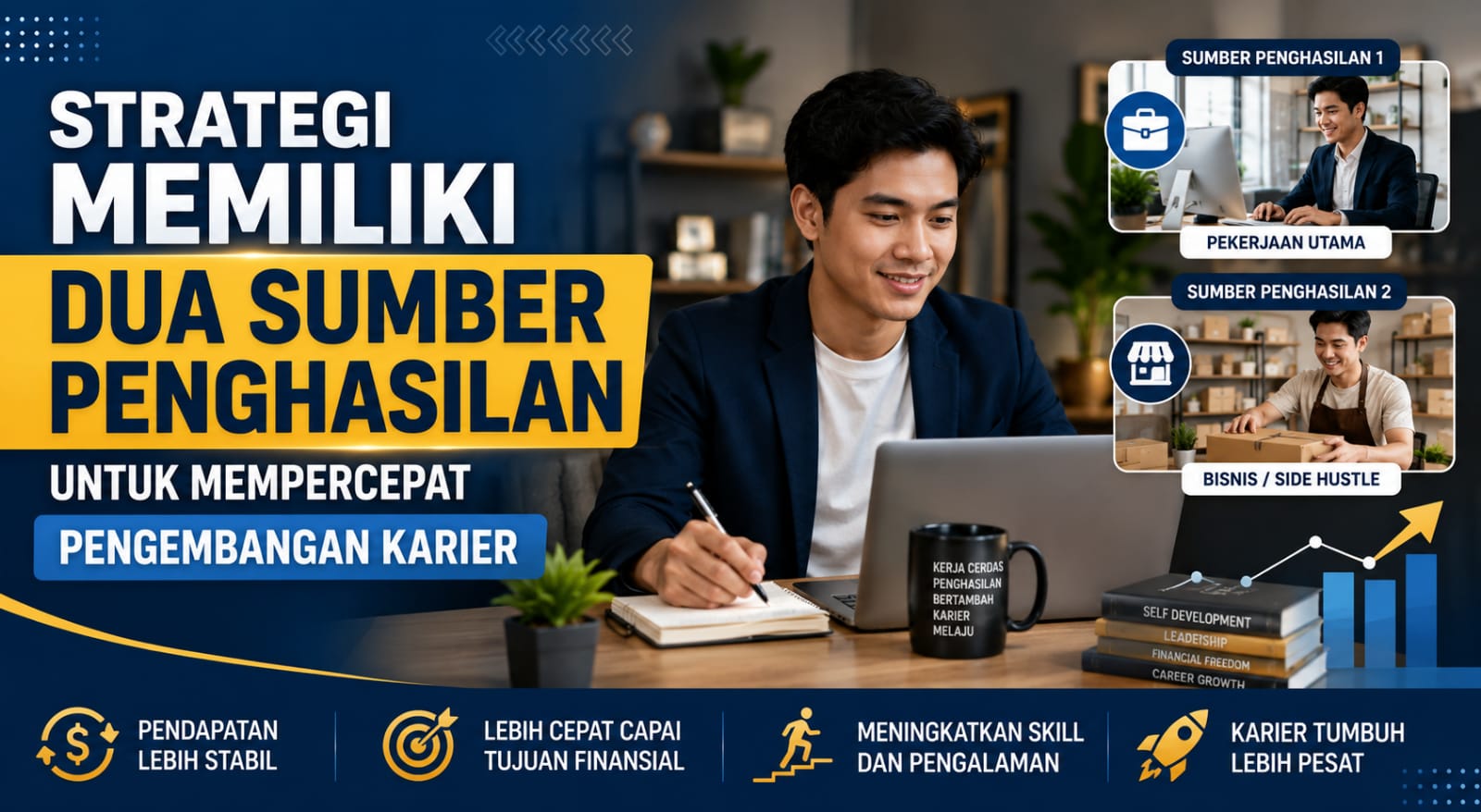 Strategi Memiliki Dua Sumber Penghasilan Untuk Mempercepat Pengembangan Karier
