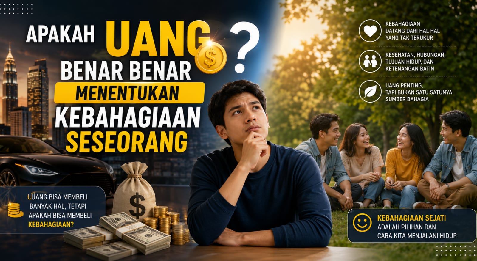 Apakah Uang Benar Benar Menentukan Kebahagiaan Seseorang