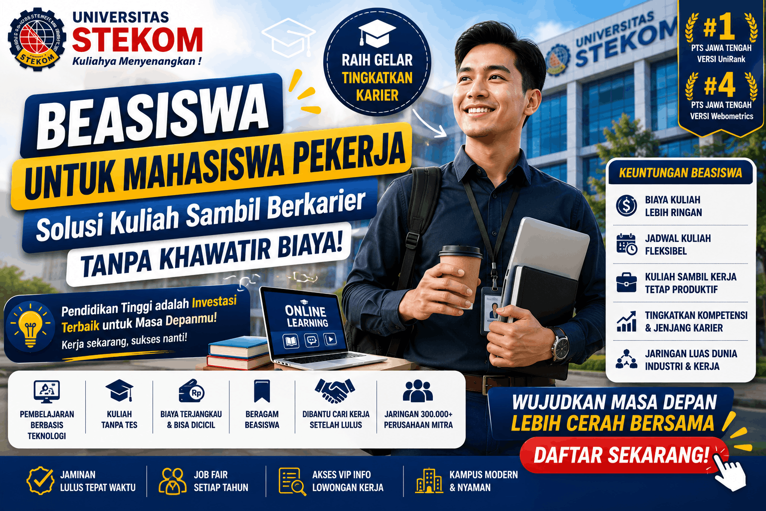 Beasiswa untuk Mahasiswa Pekerja Solusi Kuliah Sambil Berkarier Tanpa Khawatir Biaya