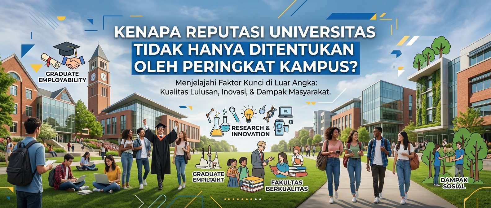 Kenapa Reputasi Universitas Tidak Hanya Ditentukan oleh Peringkat Kampus?