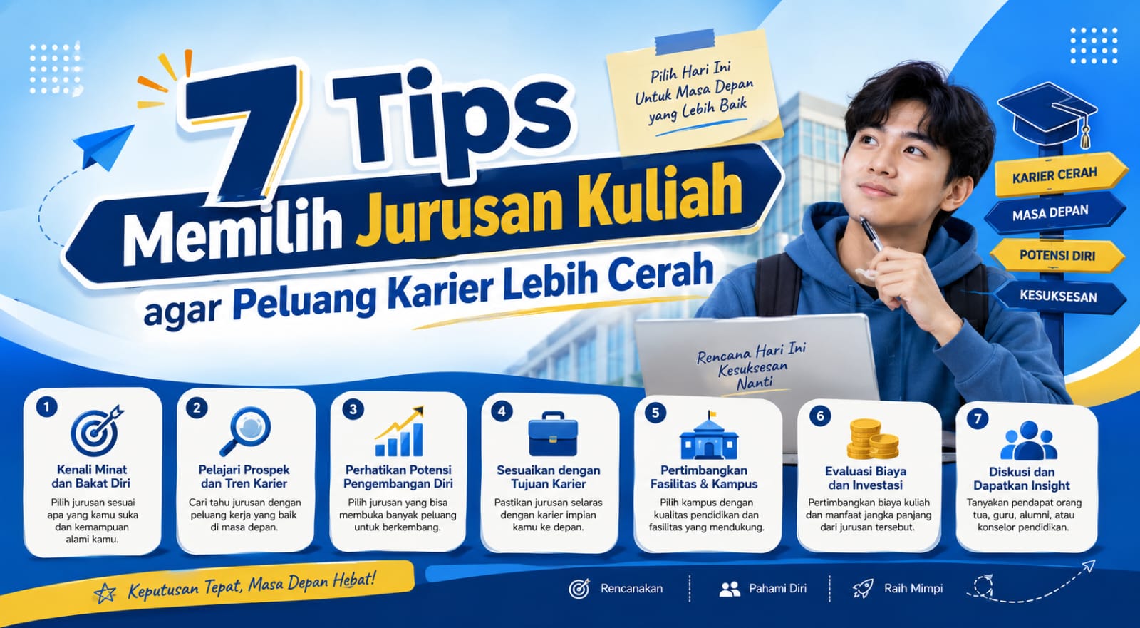 7 Tips Memilih Jurusan Kuliah agar Peluang Karier Lebih Cerah