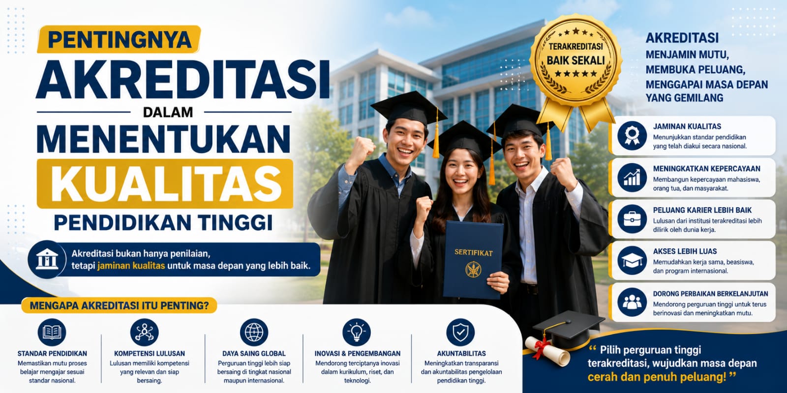 Pentingnya Akreditasi Universitas Dalam Menentukan Kualitas Pendidikan Tinggi