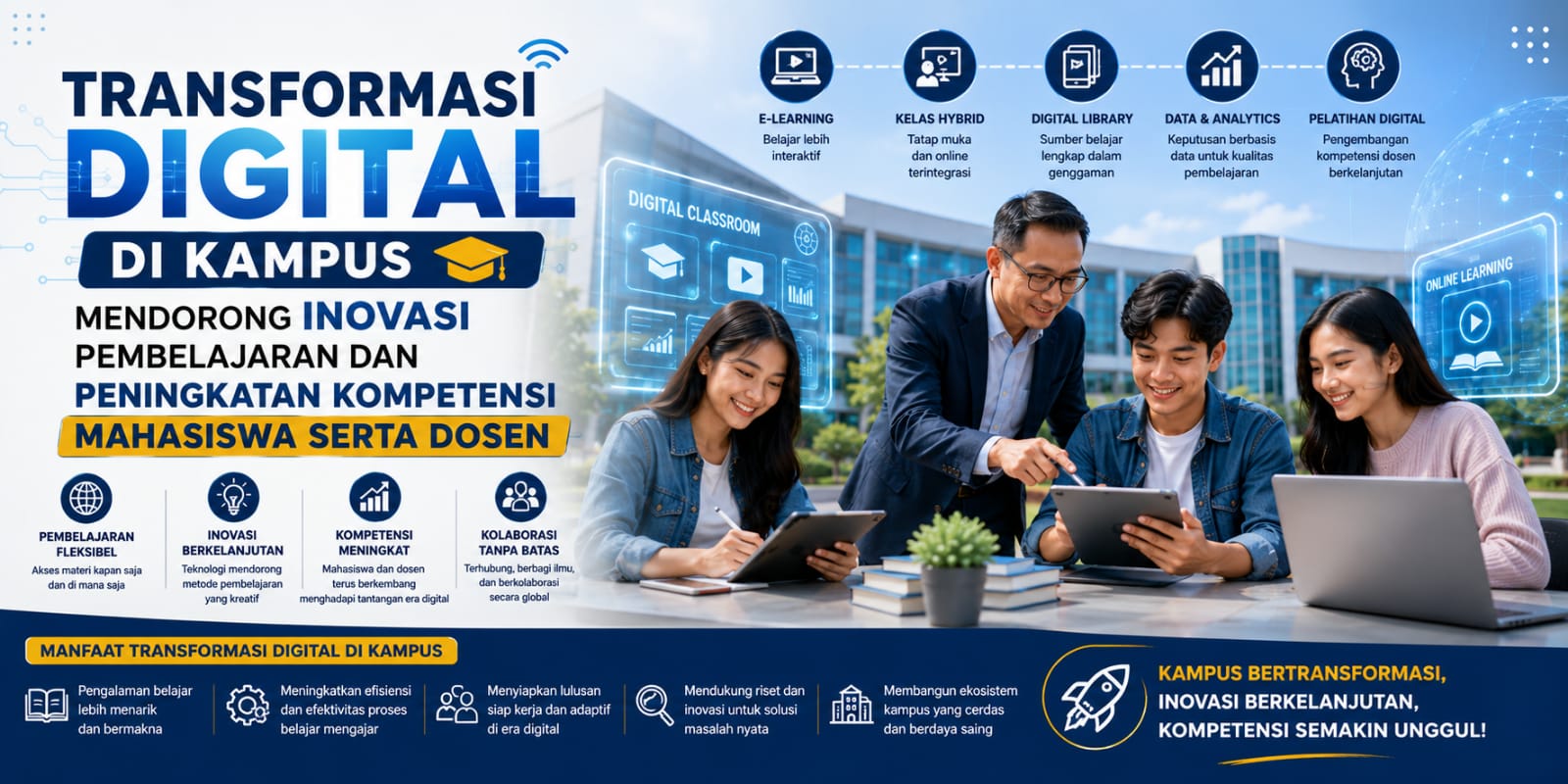 Transformasi Digital Di Kampus Mendorong Inovasi Pembelajaran Dan Peningkatan Kompetensi Mahasiswa Serta DosenTransformasi Digital Di Kampus Mendorong Inovasi Pembelajaran Dan Peningkatan Kompetensi Mahasiswa Serta Dosen