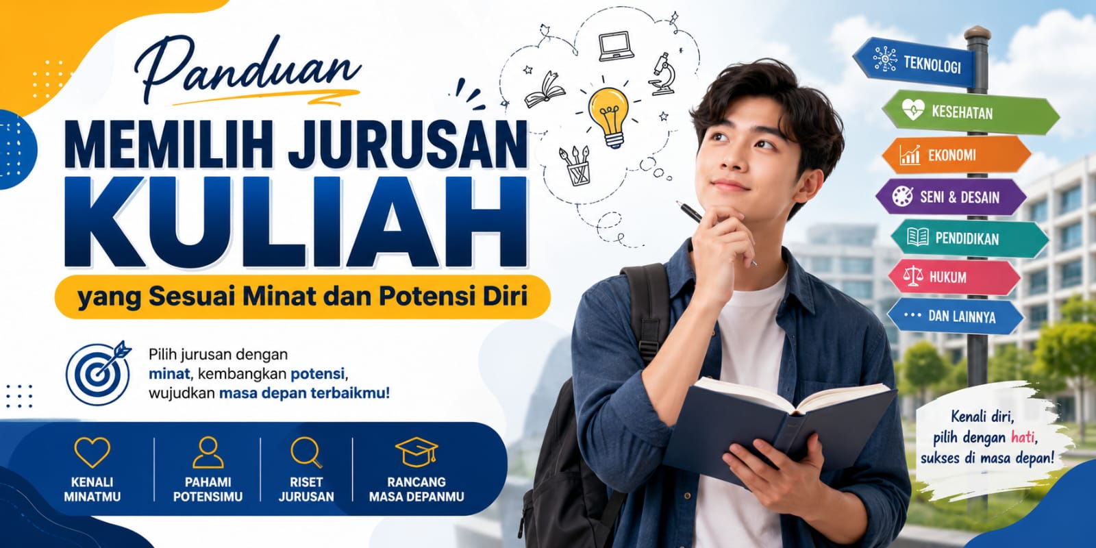 Panduan Memilih Jurusan Kuliah yang Sesuai Minat dan Potensi Diri