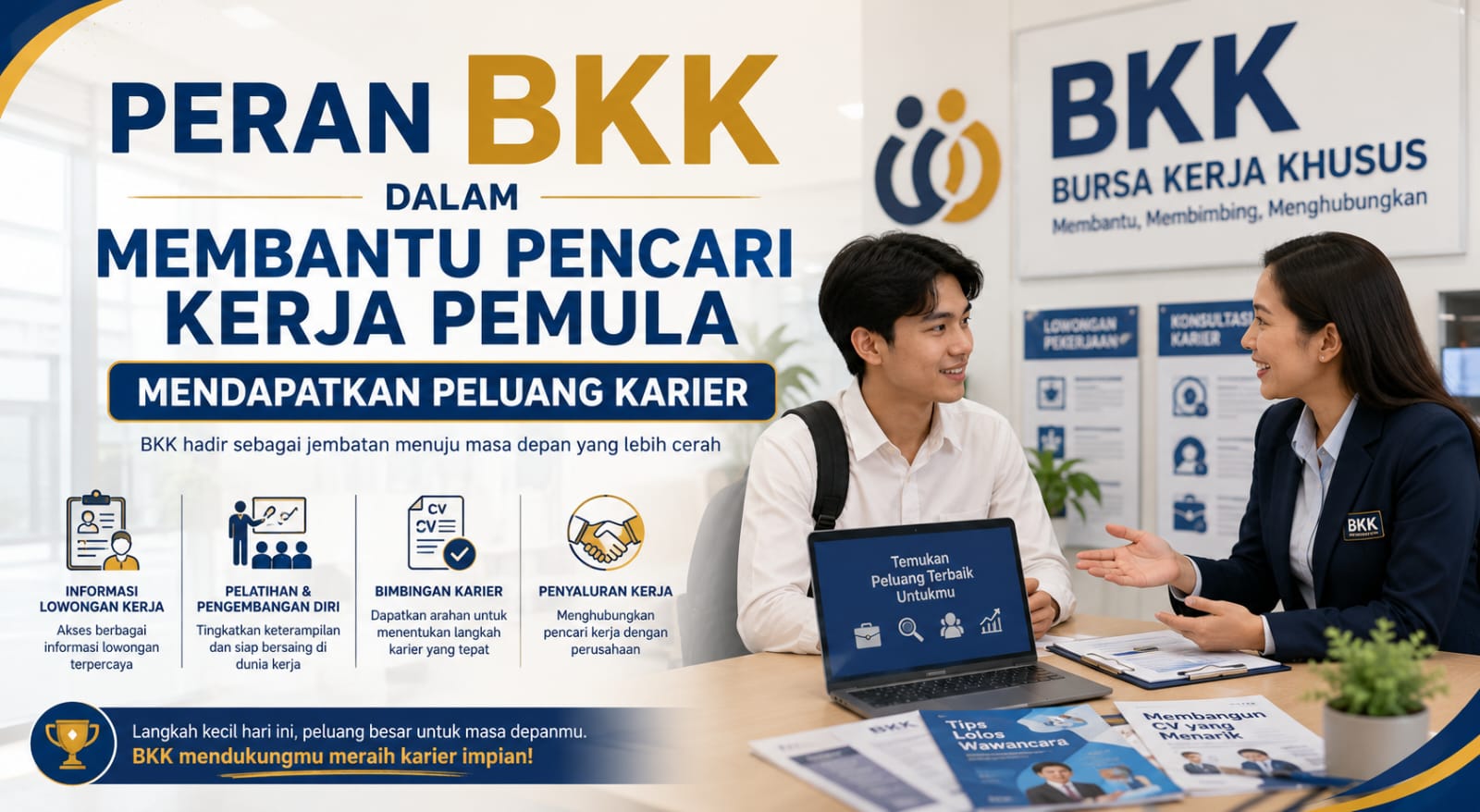 Peran BKK dalam Membantu Pencari Kerja Pemula Mendapatkan Peluang Karier