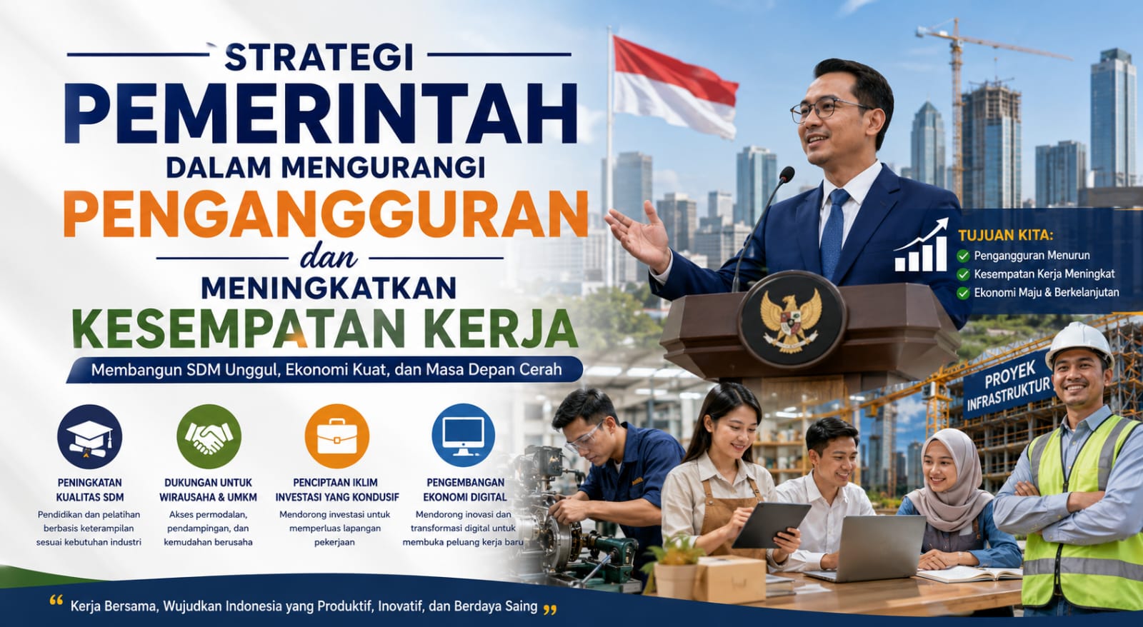 Strategi Pemerintah dalam Mengurangi Pengangguran dan Meningkatkan Kesempatan Kerja
