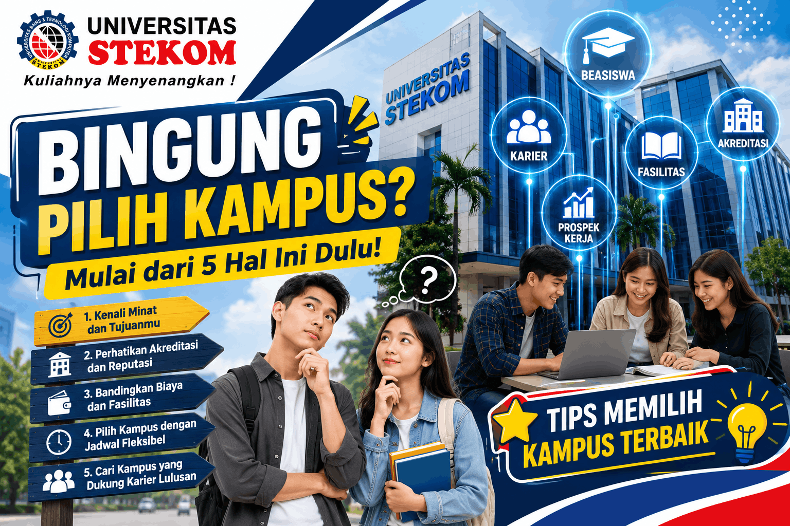 Bingung Pilih Kampus? Mulai dari 5 Hal Ini Dulu