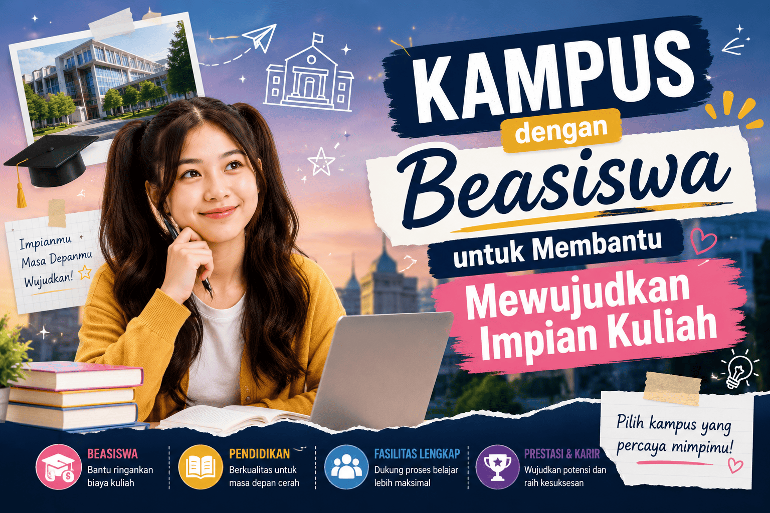 Kampus dengan Beasiswa untuk Membantu Mewujudkan Impian Kuliah