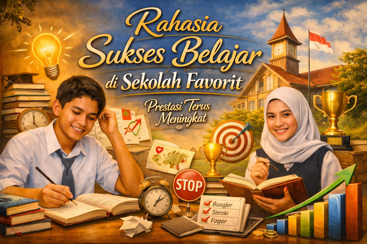 Rahasia Sukses Belajar di Sekolah Favorit agar Prestasi Terus Meningkat
