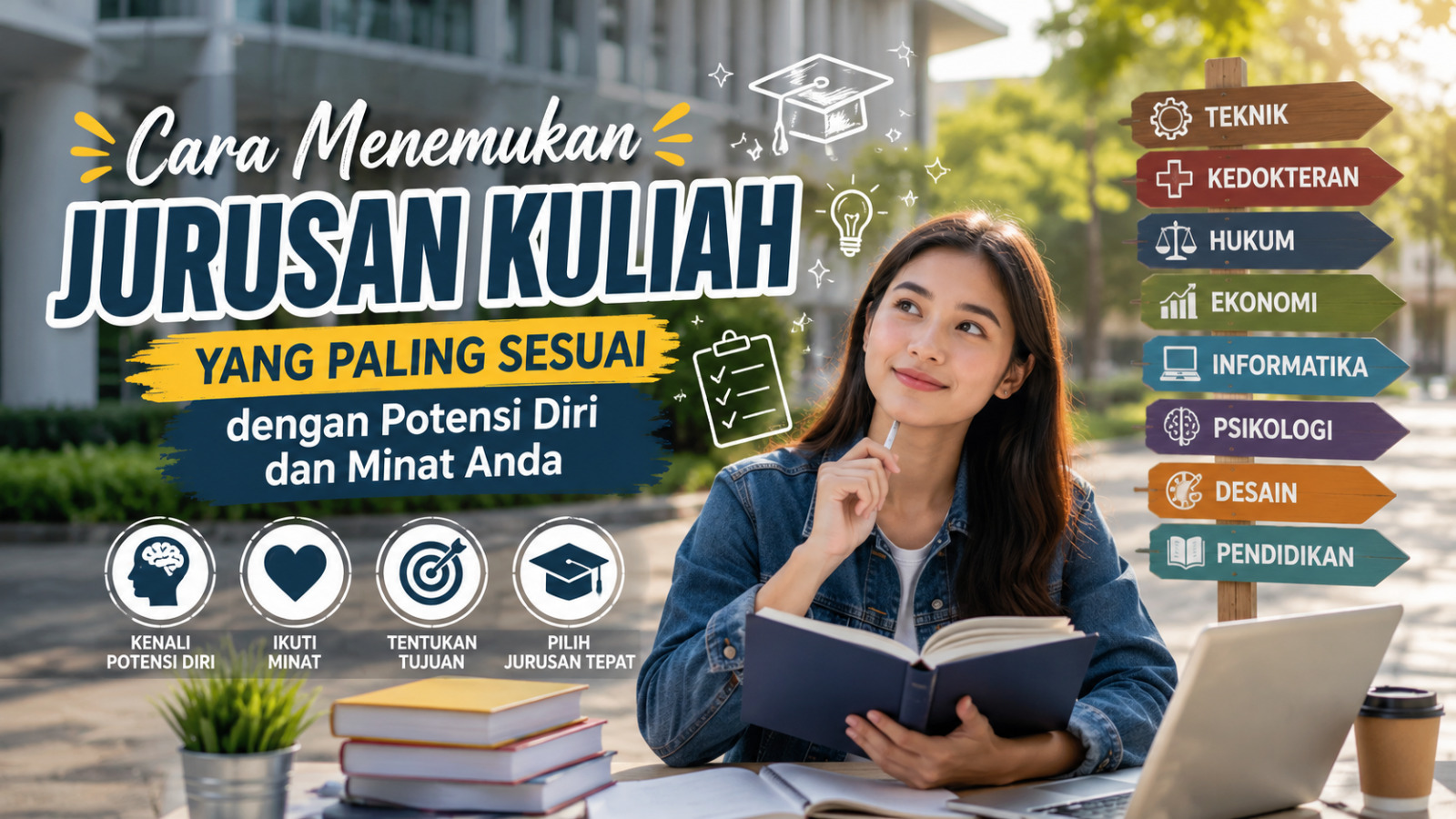 Cara Menemukan Jurusan Kuliah yang Paling Sesuai dengan Potensi Diri dan Minat Anda