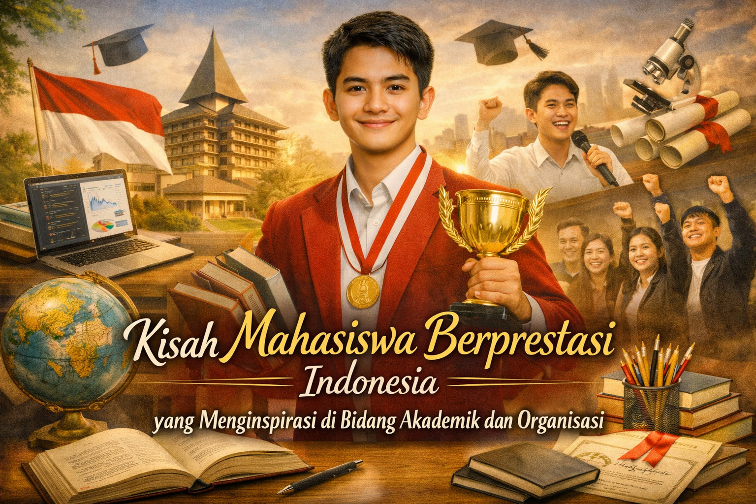 Kisah Mahasiswa Berprestasi Indonesia Yang Menginspirasi Di Bidang Akademik Dan Organisasi