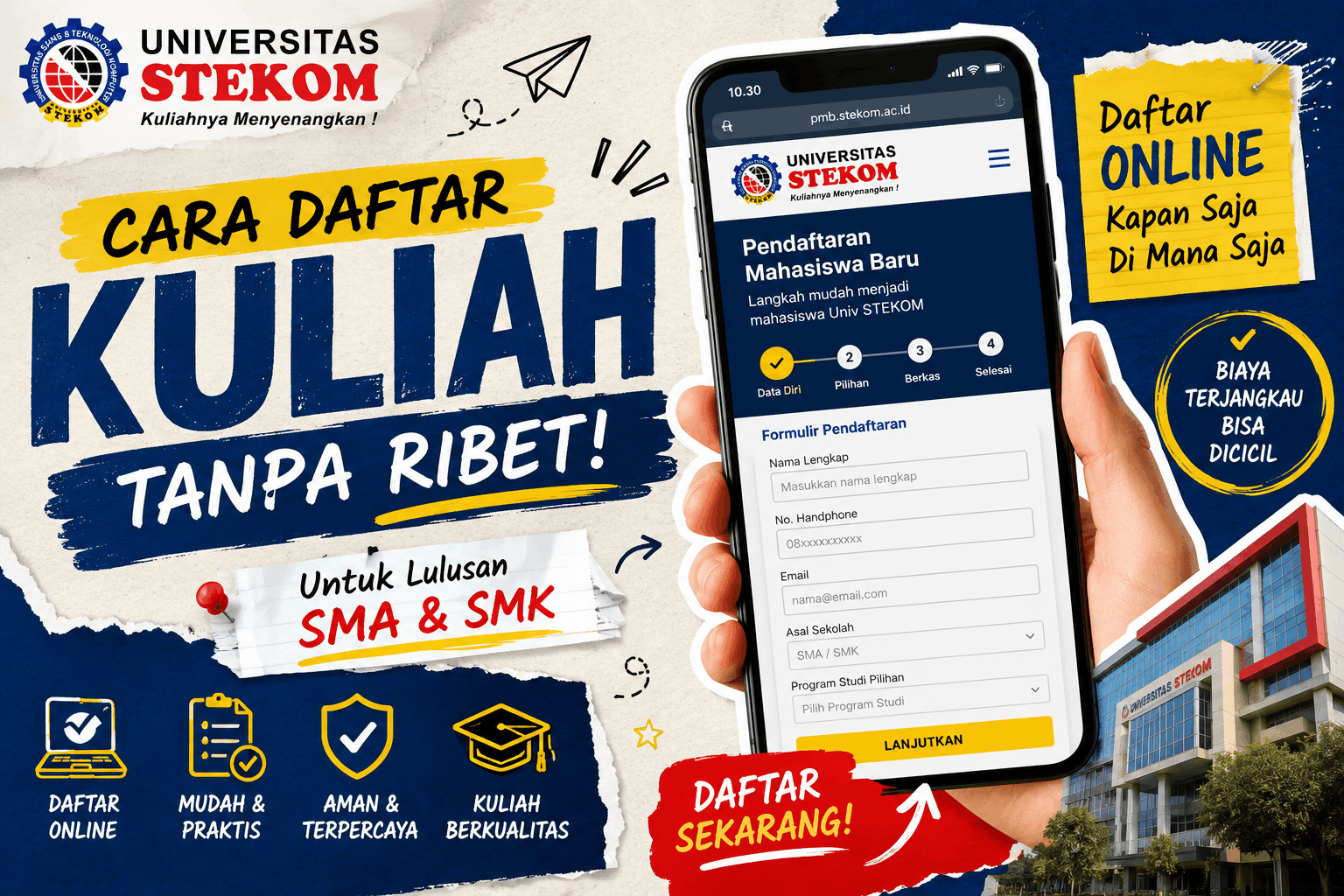 Cara Daftar Kuliah untuk Lulusan SMA dan SMK Tanpa Ribet